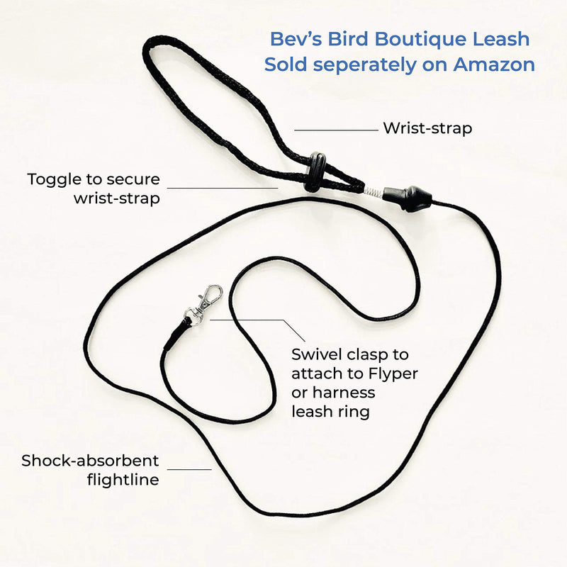 [Australia] - Bev's Bird Boutique - Navy Red Straps Flyper - Open Back Style 6 