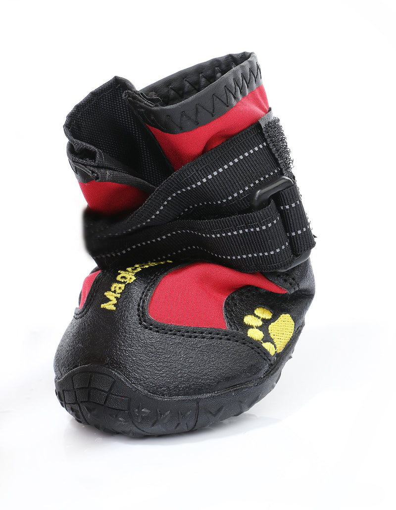dreamlzx Dog Shoes Waterproof Boot Anti-Slip Paw Protector Outdoor Rain Boots 4 PCS M Red - PawsPlanet Australia
