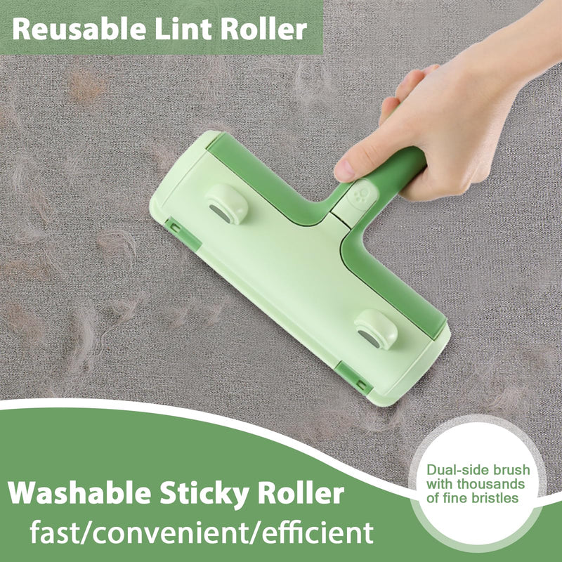 Odoland Pet Hair Remover Lint Roller - Reusable Dog Hair Remover Roller Cat Hair Remover & Scraper, Extra Sticky Lint Roller with Handle, Lint Rollers Animal Hair for Clothes, Bedding - PawsPlanet Australia