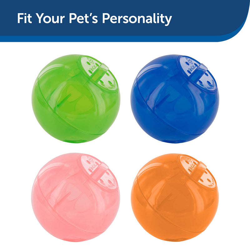 PetSafe SlimCat Food-Dispensing Cat Toy Green, Treat Toy, Interactive Food Dispenser, Activity Snack Ball for Cats of All Ages - PawsPlanet Australia