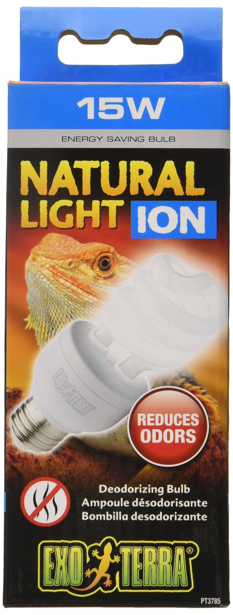 [Australia] - ExoTerra Natural Light Ion Compact Fluorescent Lamp for Aquarium 15-watt Standard Packaging 