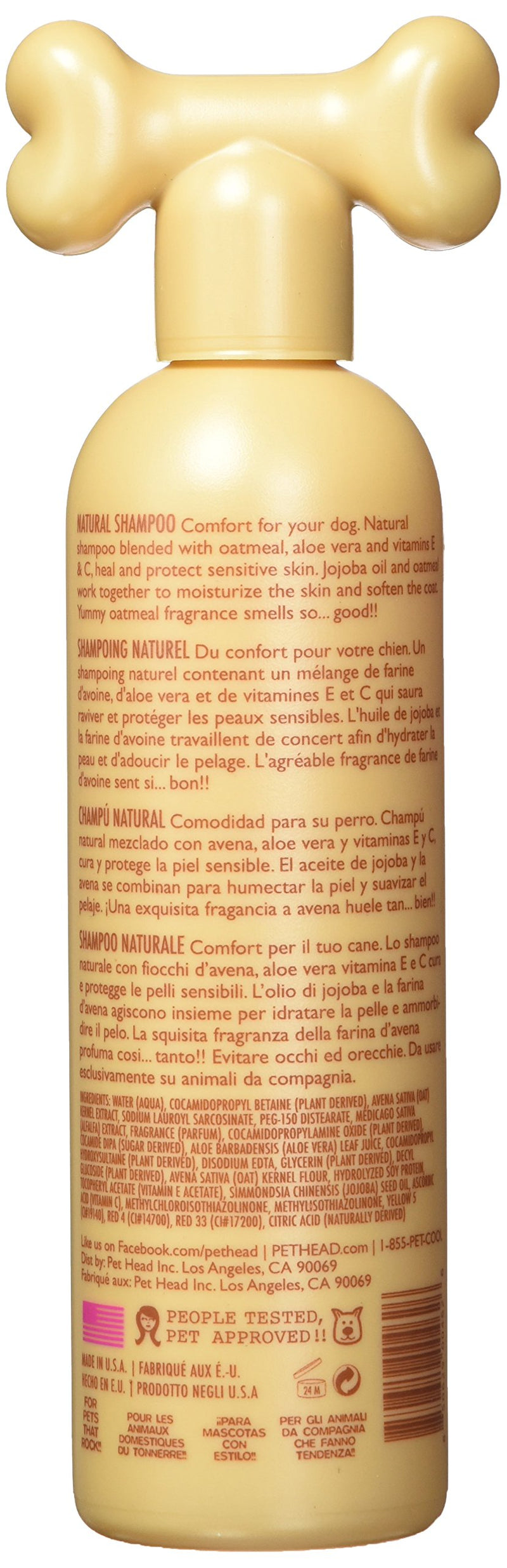 [Australia] - Pet Heads Oatmeal Natural Shampoo (12 oz) 