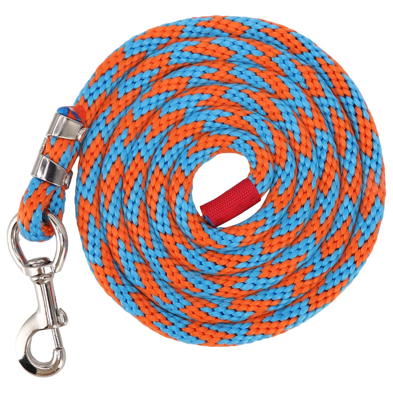 Zerodis Horse Leash, Soft Drop Resistant Rope with Large Alloy Hook for Pet Training (Blue-Orange) Blue-Orange - PawsPlanet Australia