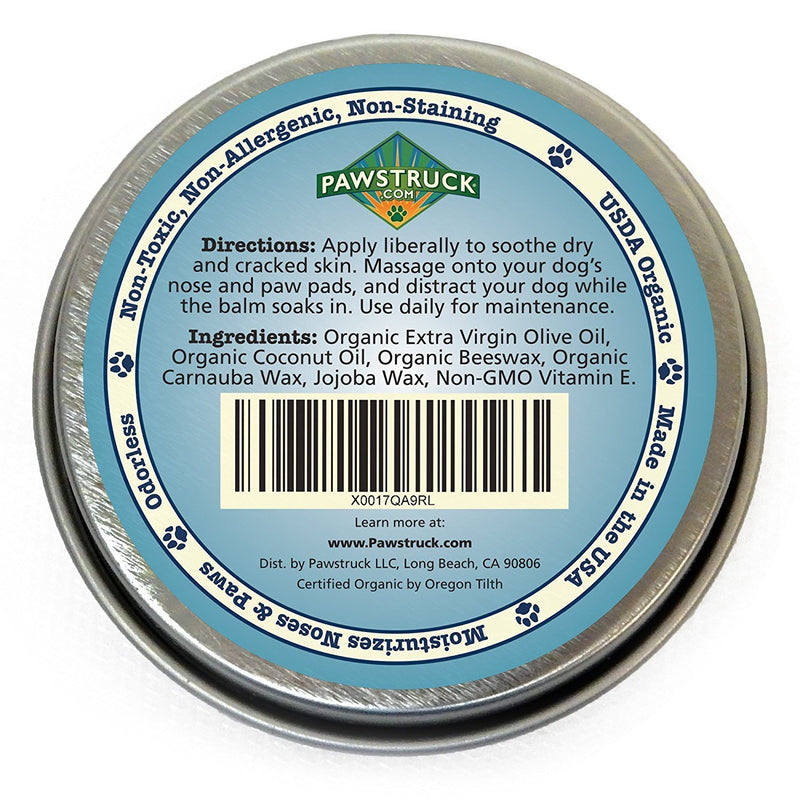 Organic Nose & Paw Wax Balm for Dogs | 100% Natural, Made in USA, & USDA Certified Soother | Snout & Foot Pad Ointment Cream Moisturizer for Dry Cracked K9 or Puppy Skin | Ruff Relief Paw Protection - PawsPlanet Australia