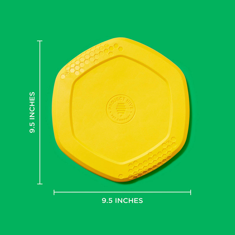 Project Hive Pet Company - Hive Frisbee for Dogs - Dog disc - Great for Fetch - Includes a Lick mat on Back - Floats in Water, Smooth Glide - Made in The USA Hive Disc - PawsPlanet Australia