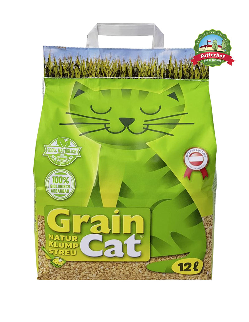 Grain Cat cat litter natural clumping litter 5x12 L = 60 L - PawsPlanet Australia