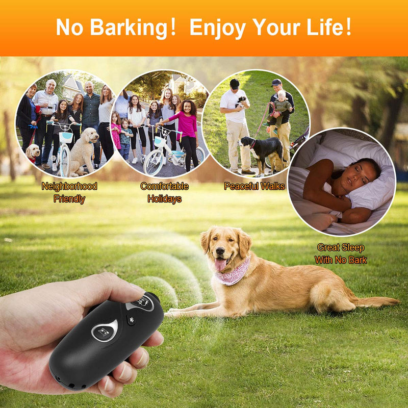 [Australia] - LC-dolida Ultrasonic Anti Barking Device, Dog Bark Deterrent for Barking Control & Dog Trainer, USB Rechargeable Dual Variable Frequancy with Control Range of 16.4 Ft(5M) 