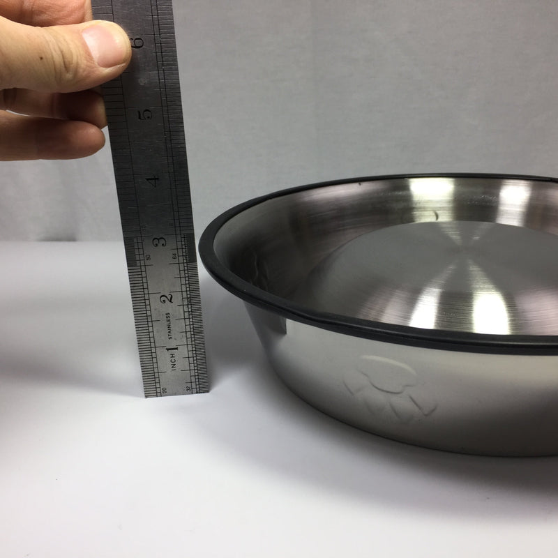 [Australia] - FixtureDisplays Set of 5 32-oz Dog/Cat Bowl Stainless Steel Dog Pet Food or Water Bowl Dish 12196 12196 