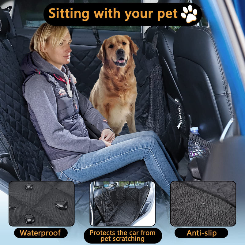 YUNXANIW Dog Car Seat Cover，Car Seat Covers Complete Coverage，Carriers & Travel Products For Dogs，Good Waterproof Performance，Car Seat Protector ，Suitable For Suvs, Cars (Back Seat Dog Cover) Back Seat Dog Cover - PawsPlanet Australia