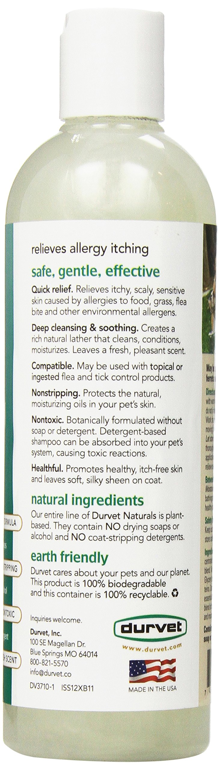 [Australia] - Durvet Naturals Anti-Itch Dog Shampoo, 17 Ounce Oatmeal 
