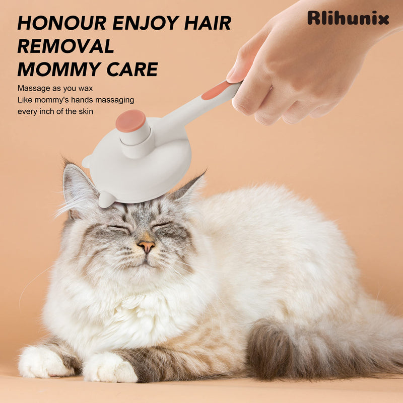 Dog & Cat Brush, Rlihunix Pet Hair Brush Cat Grooming Brush Self Cleaning Slicker Brush For Short And Long Hair Dogs Cats, Shedding Grooming Brush To Remove Loose Hair, Mats, Tangles, Blue - PawsPlanet Australia