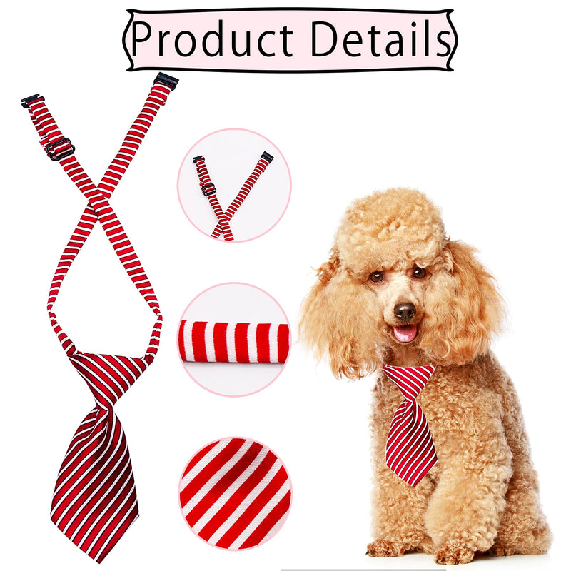 BIPY 30pcs Dog Neckties Dog Ties Adjustable Pet Neck Tie for Small Medium Puppy Cat Kitten Party Festival Birthday Gift Valentine's Holiday Wedding Assorted Doggies Grooming Supplies Accessories - PawsPlanet Australia