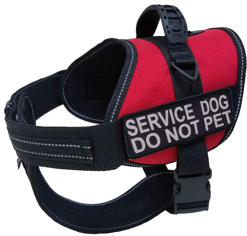 [Australia] - Activedogs Service Dogs DO NOT PET Reflective Patch w/Hook Velcro Backing 2" x 6" 