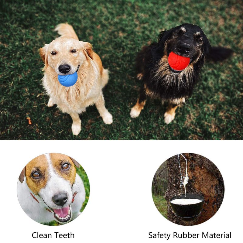 metagio Dog Training Bounce Rubber Ball Durable Rubber Dog Toy High Bounce Solid Ball Puppies Solid Rubber Boomer Ball Play Tennis Ball for Dogs - PawsPlanet Australia