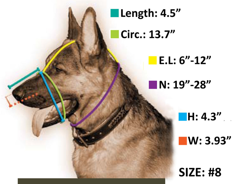 [Australia] - Dean and Tyler Wire Basket Muzzle, Size No. 8 - Golden Retriever 