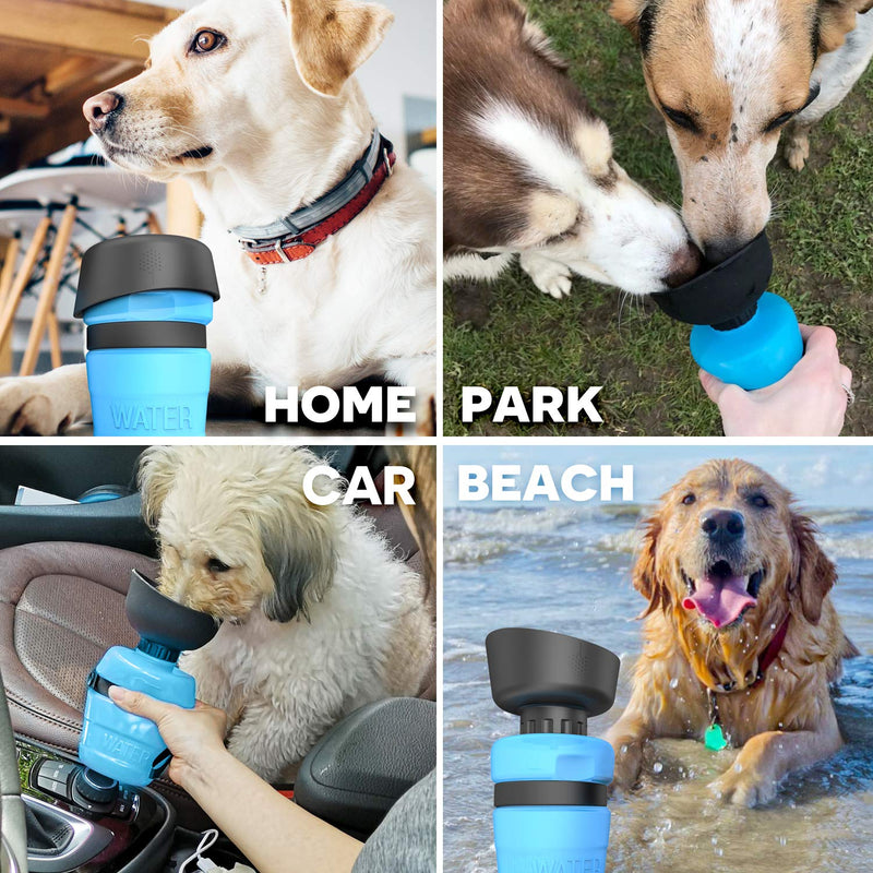 Pet Water Bottle for Dogs,Dog Water Bottle Foldable,Dog Travel Water Bottle,Dog Water Dispenser,Portable Dog Water Bottle for Walking Hiking Beach,Lightweight & Convenient for Travel,BPA Free,18 OZ - PawsPlanet Australia