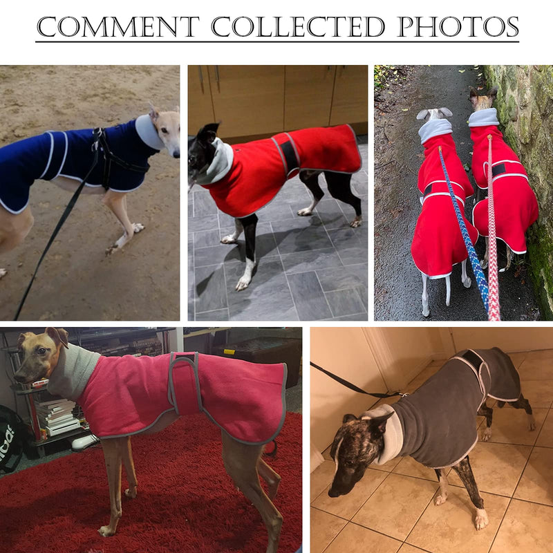 Geyecete Cosy Fleece Jumper, Dog Winter Coat with Warm Fleece Lining, Outdoor Dog Apparel with Adjustable Bands For Medium, Large Dog C608-Blue-M M Blue - PawsPlanet Australia