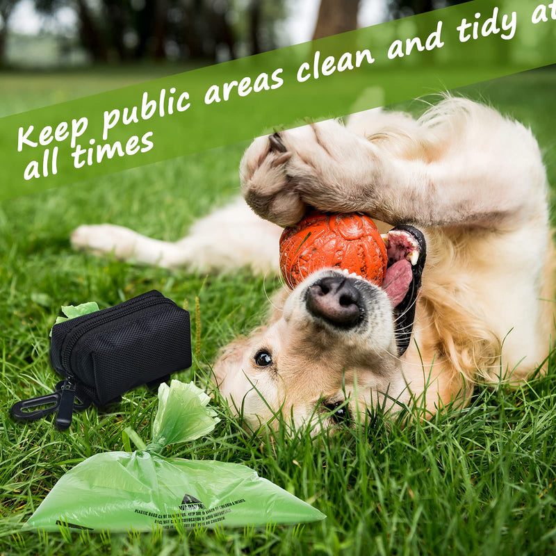 5 Pieces Dog Poop Waste Bag Holder, Poop Waste Bag Holder Dispenser, Waste Bag Carrier Holder with Roll of Dog Bags, Fits Most Dog Leashes - PawsPlanet Australia