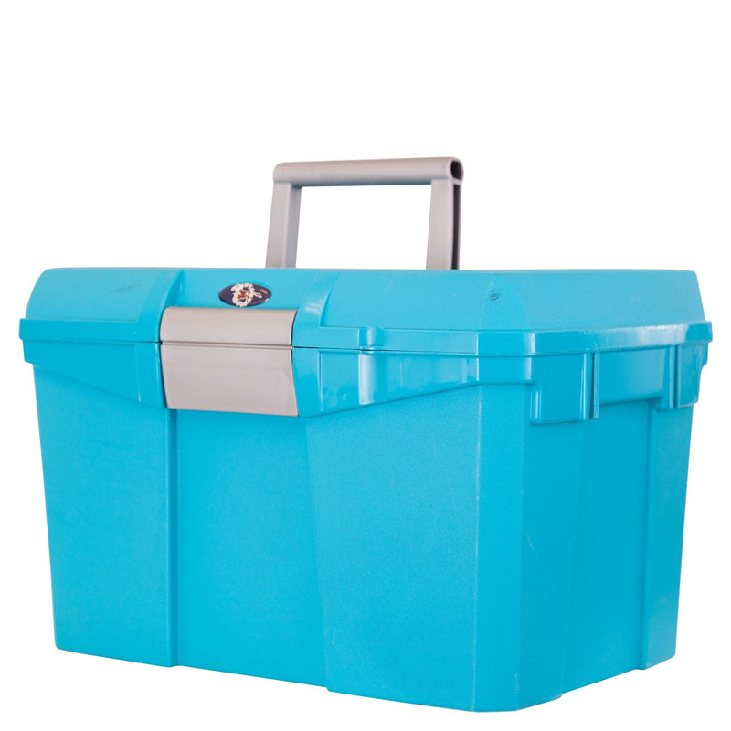 HySHINE Tack Box - Silver/Raspberry - Horse Equestrian Tack - PawsPlanet Australia