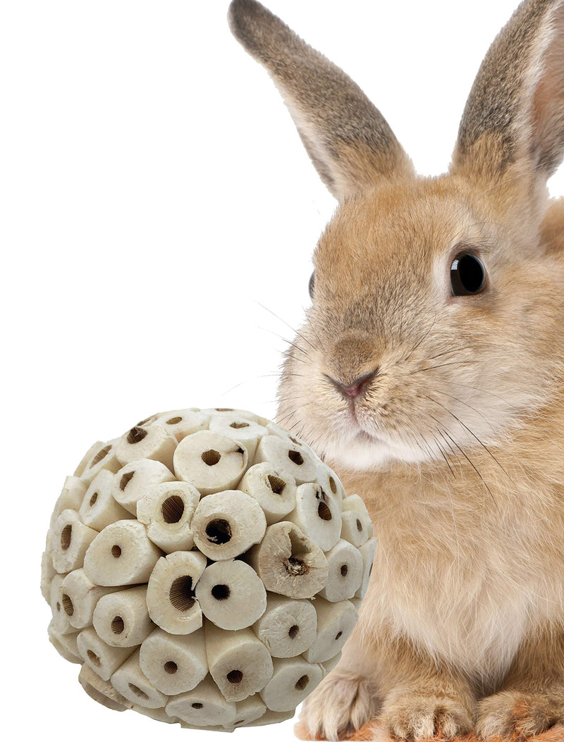 Bonka Bird Toys Natural Sola Ball Soft Chew Shred Foraging Parrot Amazon, Cockatiel, Conure, Quaker, Caique, Eclectus, Budgie, Parakeet, Rabbits, Guinea Pigs, Chinchilla, Bunny. Pack (3) - PawsPlanet Australia