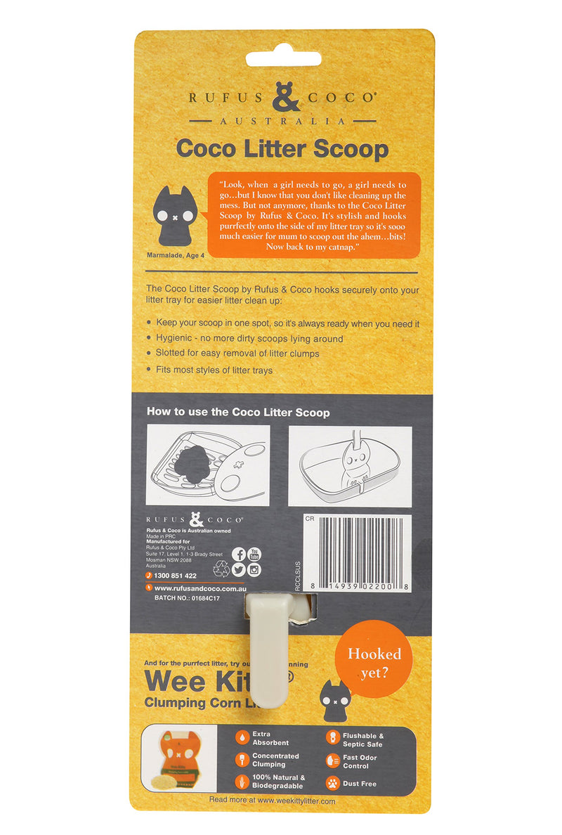[Australia] - Rufus & Coco Litter Scoop, One Size Cream 