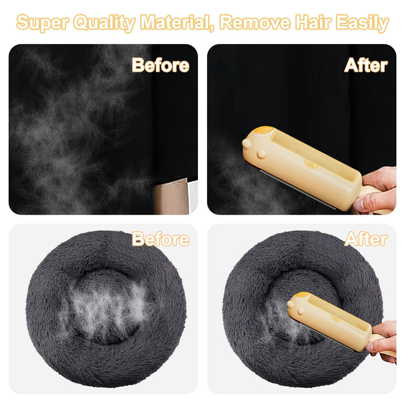 MEYDLL Pet Hair Remover Lint Roller Lint Roller for Cat Hair and Dog Hair Lint Brush Reusable Pet Hair Remover Brush for Pet Hair Dog Hair Cat Hair Lint Roller for Sofa Bed Yellow - PawsPlanet Australia