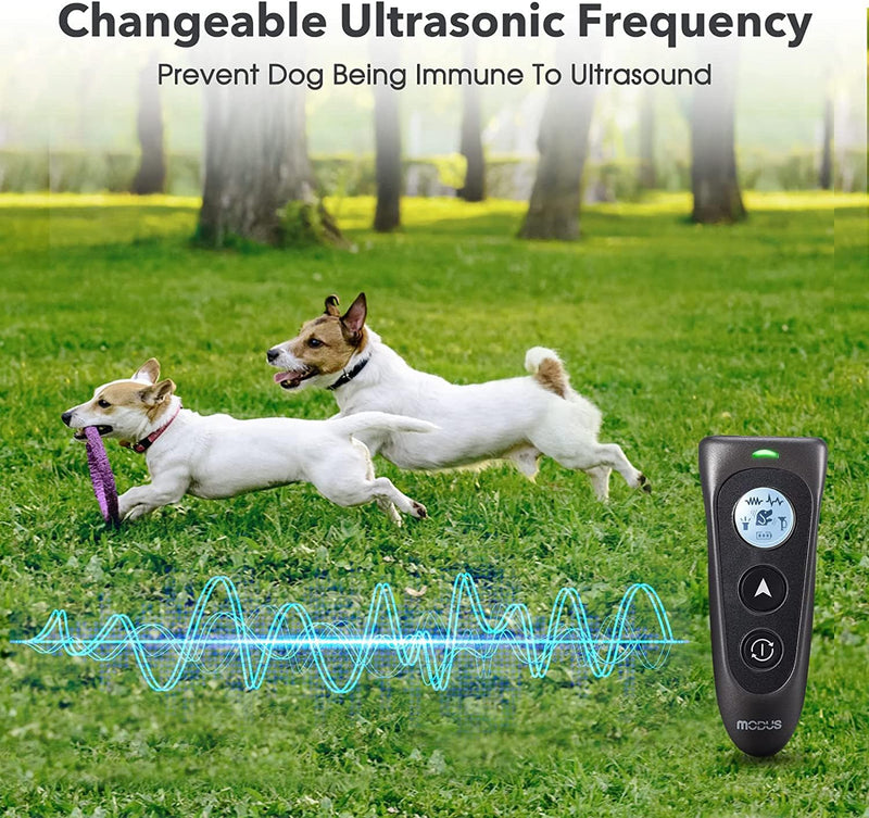 MODUS Dog Barking Control Device，Ultrasonic Dog Training and Anti-Barking Device Rechargeable Dog Barking Deterrent Devices,Alternative to Anti bark Collar,Barking Silencer Indoor and Outdoor - PawsPlanet Australia