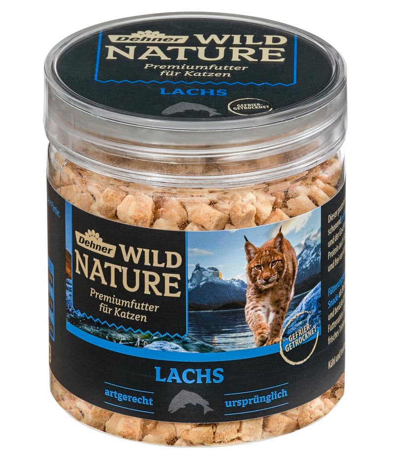 Dehner Wild Nature cat snack, freeze-dried, salmon, 6 x 20 g (120 g) No information - PawsPlanet Australia