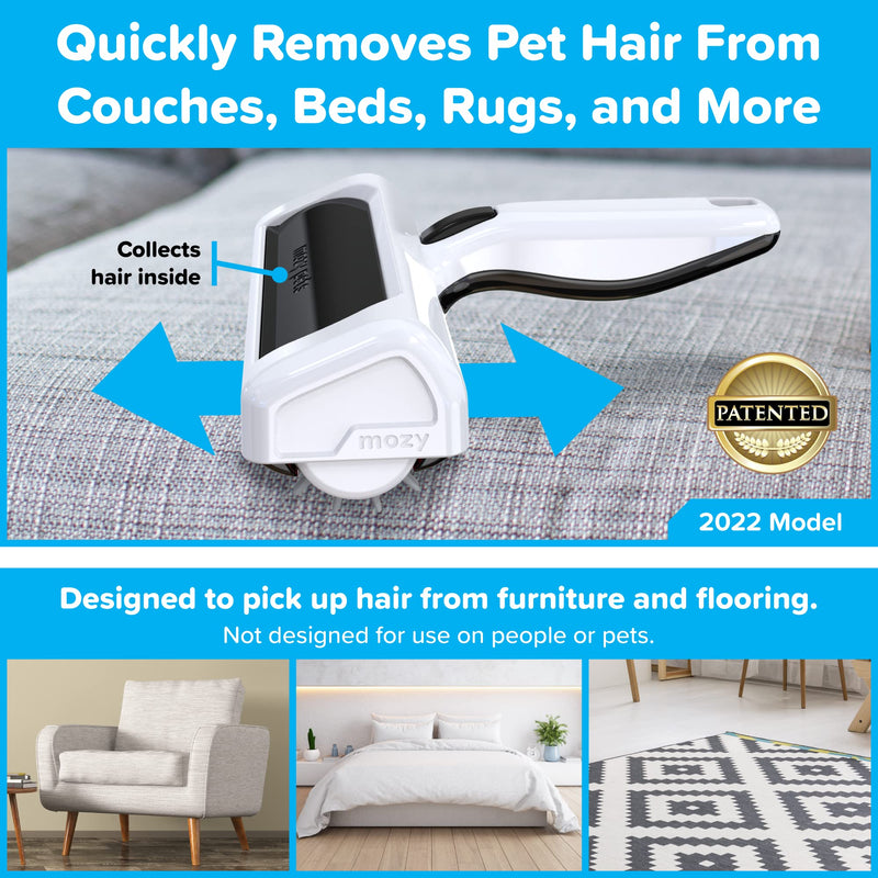 Mozy Pro Pet Hair Remover for Couches (Upgraded 2022 Model) – Quickly Removes Dog Hair and Cat Hair from Furniture Pro – Premium Black and White - PawsPlanet Australia