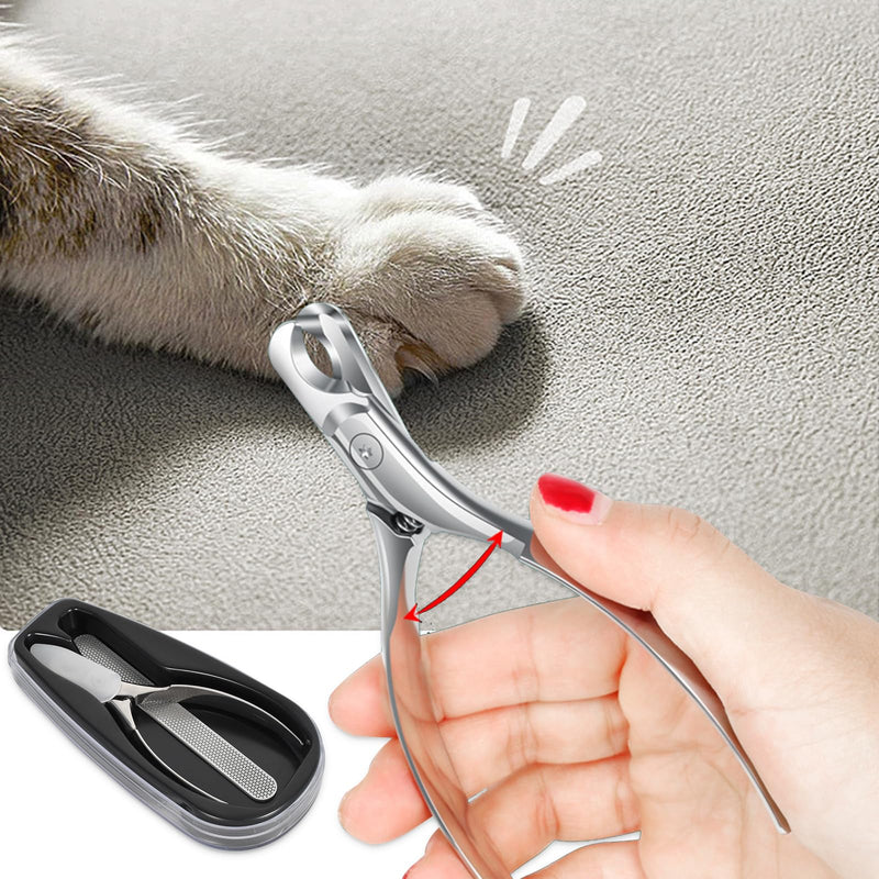 DEARBAG Claw Scissors for Dogs and Cats, Stainless Steel Claw Scissors and Grinder for Small Animals, Non-Slip Handles, Safe Claw Care for Pets Rabbits Guinea Pigs Hamsters - PawsPlanet Australia