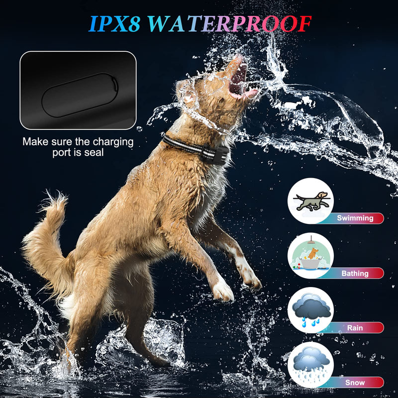 Dog Shock Collar with 4 Training Modes - Dog Training Collar with Remote - IPX8 Waterproof Training Collar for Dogs - Up to 2000FT Remote Range, Safe Shock Collar for Large Dog, Medium & Small Dogs - PawsPlanet Australia