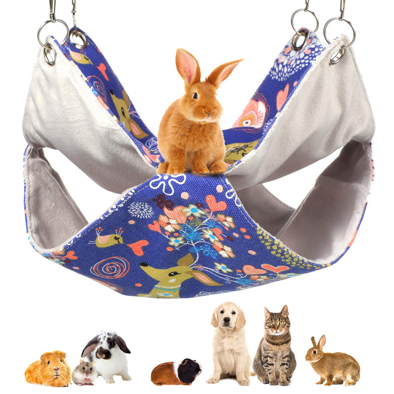 2 Pieces Small Animal Hanging Hammock Guinea Pig Hammock Toy Small Pet Swinging Bed Ferret Sleep Nap Sack Cage for Flying Squirrel Ferret Rat Hamster Parrot Rat Guinea Pig Mice Chinchilla - PawsPlanet Australia