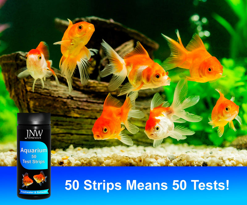 [Australia] - JNW Direct 9 in 1 Aquarium Test Strips - Best Kit for Accurate Water Quality Testing for Saltwater & Freshwater Aquariums and Fish Ponds, 50 Count 