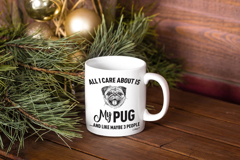 Pug Mom Gifts Mug For Christmas Women Men Dad Decor Lover Decorations Stuff I Love Pug Coffee Accessories Art Apparel Funny Birthday Gift Home Supplies Products Dog Coffee Cup Mugs 1 1 Count (Pack of 1) - PawsPlanet Australia
