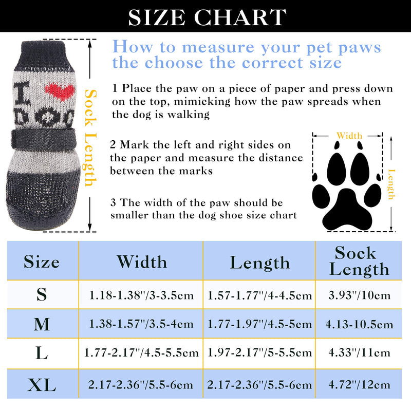 12 Pieces Dog Socks Pet Dog Cat Boots Shoes Adjustable Dog Socks Waterproof Dog Shoes with Strap Anti-Slip Sole Dog Shoes Puppy Pet Paw Protector for Small Tiny Dogs S - PawsPlanet Australia