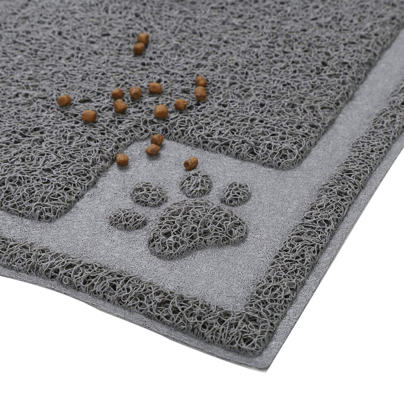 Suhaco Dog Food Mat Cat Litter Tray Mats Non-slip Waterproof Pet Bowl Placemat for Dogs and Cats (L) L - PawsPlanet Australia