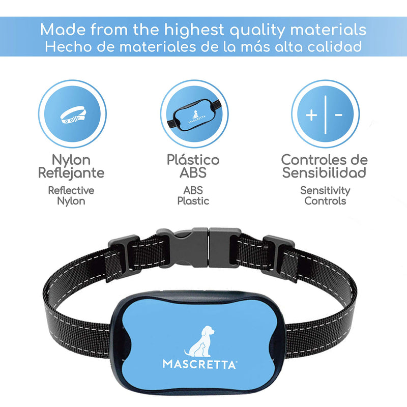 Mascretta Shock Collar for Dogs. Anti Bark Collar for Dogs. Anti Barking Collar for Dogs. Dog bark Collar with Shock to Train The Habit of bark. No Bark Collar for Medium and Large Dogs (an-S2) - PawsPlanet Australia