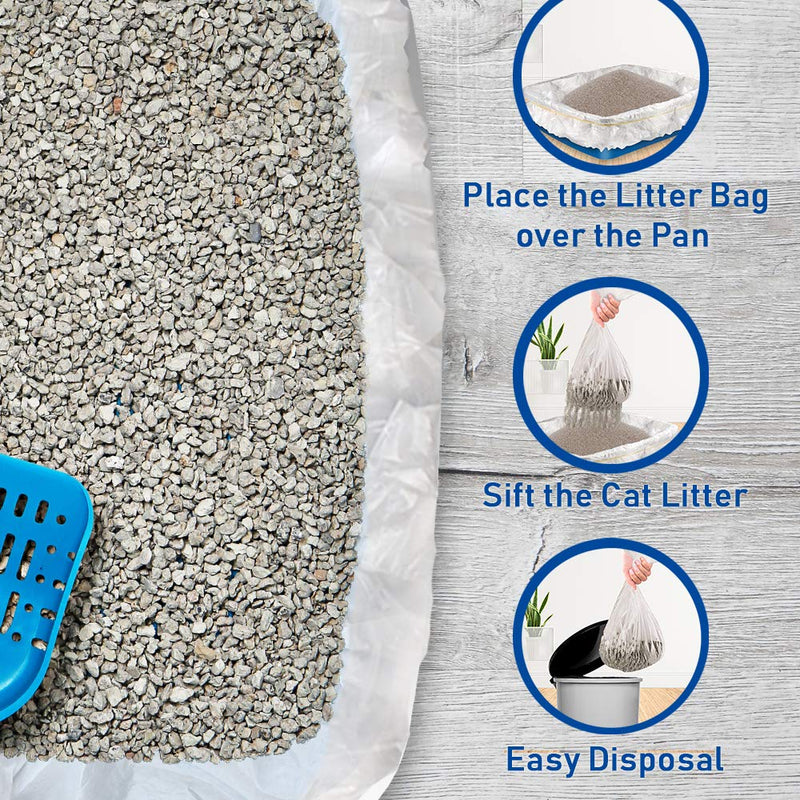 Alfapet Kitty Cat Pan Disposable, Sifting Liners- 10-Pack + 1 Transfer Liner-for Large, X-Large, Giant, Extra-Giant Size Litter Boxes - Pack of 5 - PawsPlanet Australia