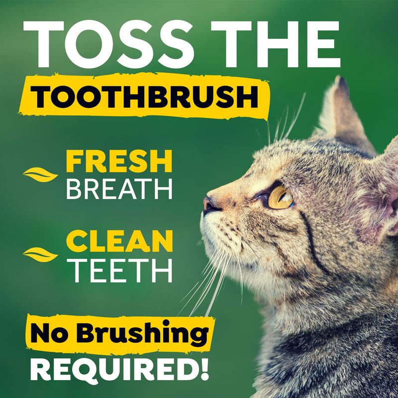 TropiClean Cat Breath Freshener - Oral Care Water Additive for Cats. No Brushing. Fights Pets Plaque & Tartar - 473 ml Advanced Whitening - PawsPlanet Australia