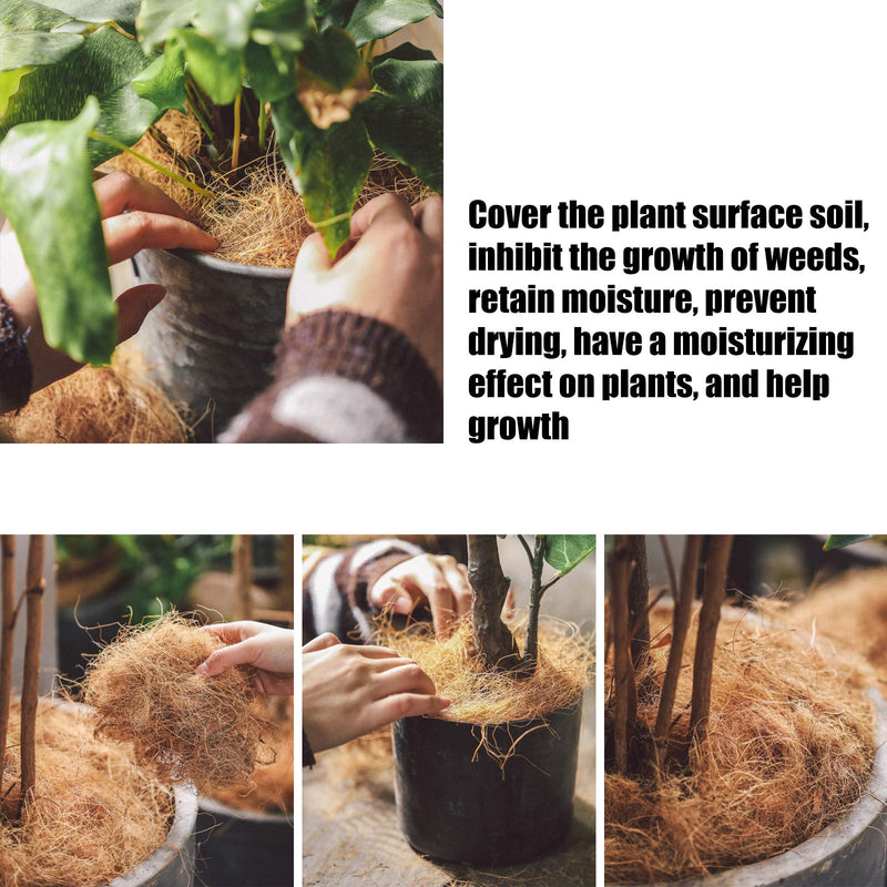 Seaokais Coconut Fiber Bird Hut Natural Nesting Material for Birds Doves Canaries Finches Budgies Parakeets and Also Perfect for Plants 2.1 Ounce - PawsPlanet Australia