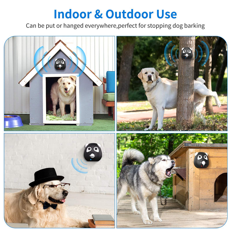 [Australia] - VEARMOAD Ultrasonic Dog Barking Deterrent Devices, Upgraded Dual Speaker, 50 FT Distance, Anti Barking Device Indoor，3 Adjustable Volume Levels, Rechargeable 1500mAh Bark Control Device Outdoor 