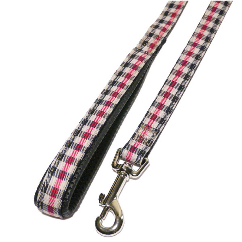 Rosewood Wag-n-Walk Lead Star, 3/4-inch, Black/ Hot Pink - PawsPlanet Australia