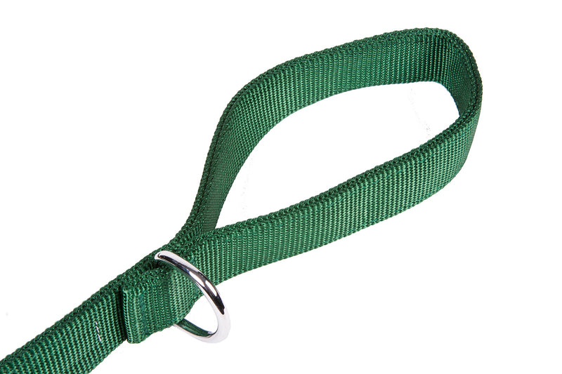 [Australia] - GoGo Pet Products 1-Inch Wide Comfy Nylon Dog Leash, 6-Feet Long, Hunter Green 