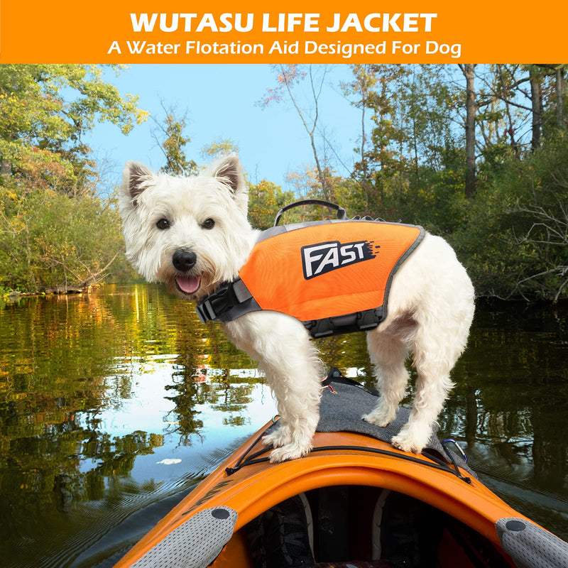 Dog Life Jackets Adjustable Dog Life Vest with Rescue Handle for Small Medium Large Dogs, Ripstop Pet Flotation Life with Superior Buoyancy S - PawsPlanet Australia