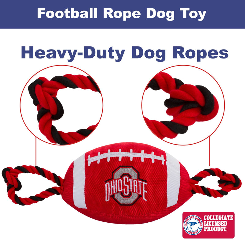 [Australia] - Best Dog Toys - NCAA PET Toy for Dogs & Cats. Biggest Selection of Sports Toys. 300+ Styles Available Football & Basketball Pet Toys Licensed by The College Team NCAA Nylon Football Ohio State Buckeyes 