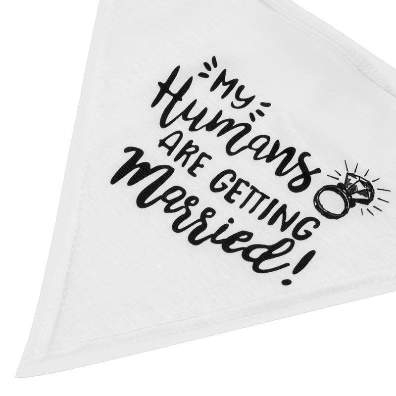 My Humans are Getting Married Dog Bandana, Wedding Dog Bandana, Dog Engagement Announcement, Wedding Photo Prop, Pet Scarf, Pet My Humans Are Getting Married - PawsPlanet Australia