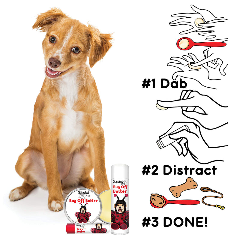 [Australia] - The Blissful Dog Bug Off Butter, Herbal Balm to Banish Biting Bugs from Your Dog 8-Ounce Mixed Breed 