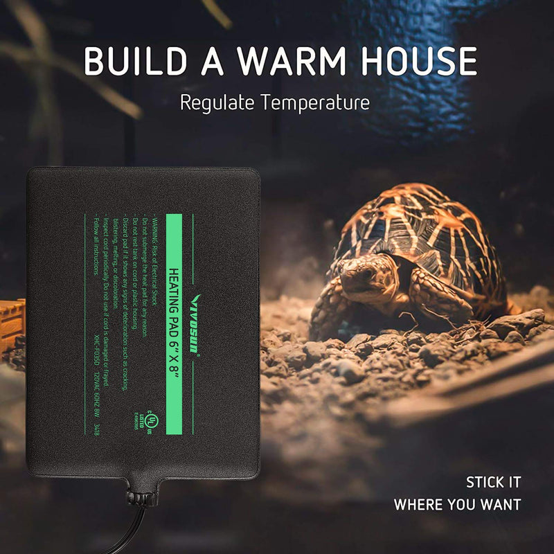 [Australia] - VIVOSUN Reptile Heating Pad 16W Under Tank Heater for Tropical and Temperate Reptiles 8x12 inch 