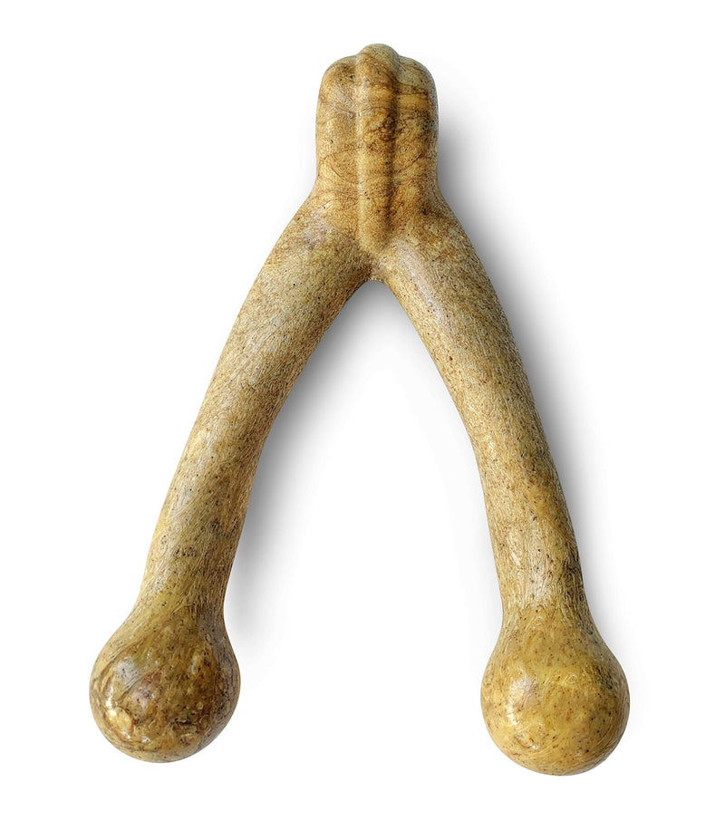 Pet Qwerks Wish BarkBone - For Aggressive Chewers| Made in USA Peanut Butter Small - PawsPlanet Australia