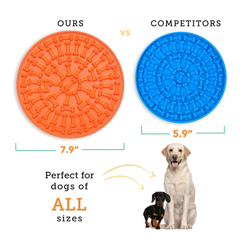PETCHA Dog Lick Pad - Lick Mat for Dogs Large - Dog Licking Mat for Anxiety - Dog Peanut Butter Lick Pad - Sturdy Dog Lick Mat with Suction Cups - Licking Mat for Dogs - Licky Mat for Dogs 1 Pack - PawsPlanet Australia